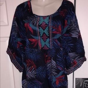 Roxy embroidered dress size large